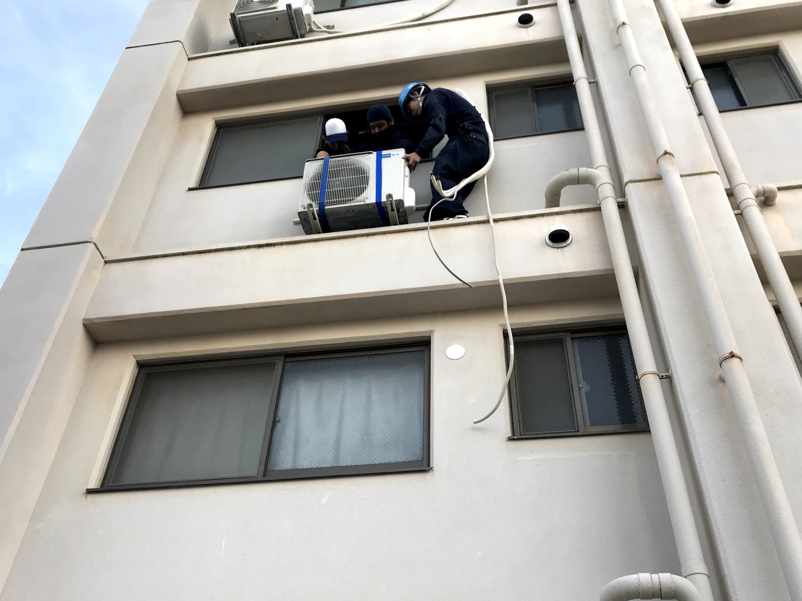 マンションのエアコン取り替え工事