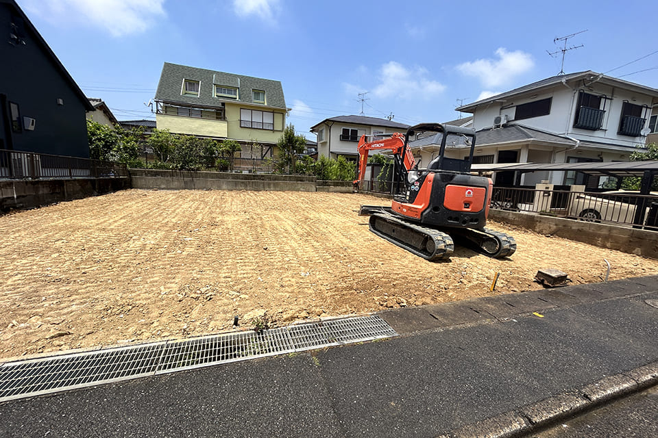 建物解体工事後の更地